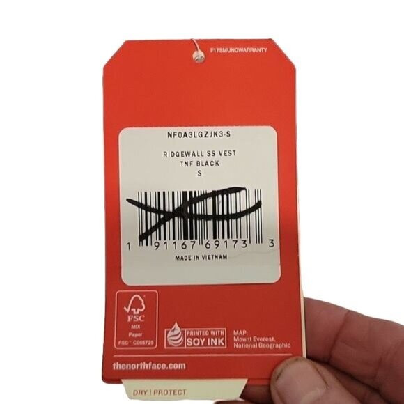 The North Face Ridgewall Softshell Vest‎ S Black BaBylissPRO Logo Zipper Pockets - Picture 6 of 10